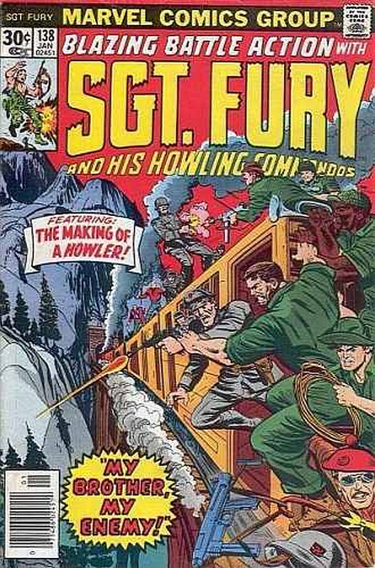 Cover of Sgt. Fury & His Howling Commandos #138. One of 250,000 Vintage American Comics on sale from Krypton!