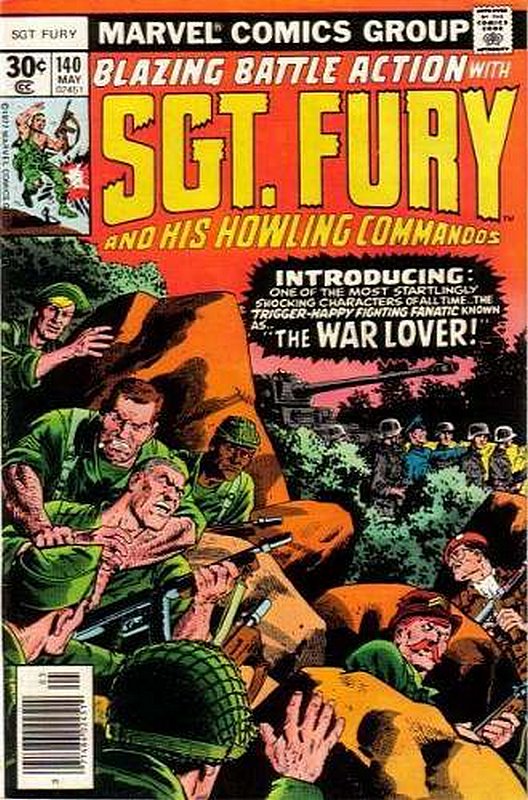 Cover of Sgt. Fury & His Howling Commandos #140. One of 250,000 Vintage American Comics on sale from Krypton!