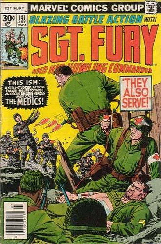 Cover of Sgt. Fury & His Howling Commandos #141. One of 250,000 Vintage American Comics on sale from Krypton!