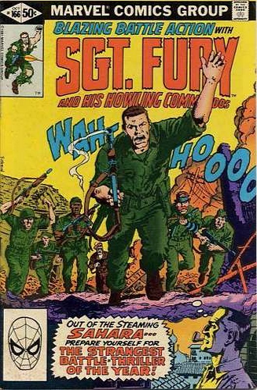 Cover of Sgt. Fury & His Howling Commandos #166. One of 250,000 Vintage American Comics on sale from Krypton!
