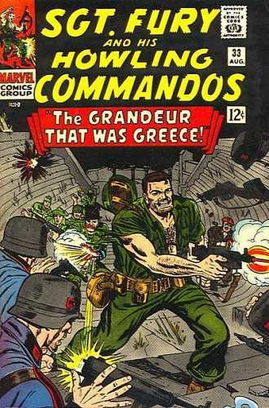 Cover of Sgt. Fury & His Howling Commandos #33. One of 250,000 Vintage American Comics on sale from Krypton!