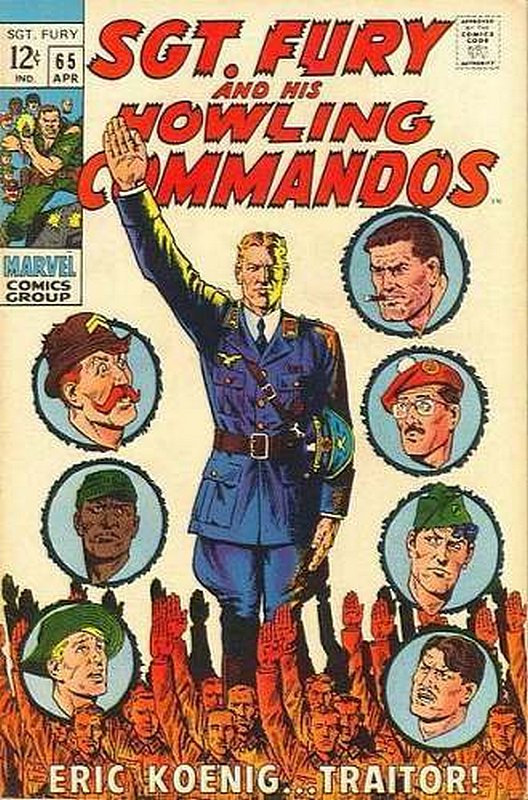 Cover of Sgt. Fury & His Howling Commandos #65. One of 250,000 Vintage American Comics on sale from Krypton!