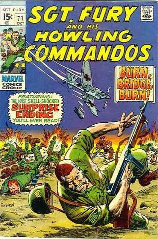 Cover of Sgt. Fury & His Howling Commandos #71. One of 250,000 Vintage American Comics on sale from Krypton!