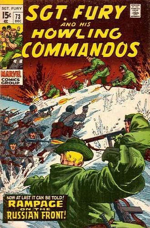 Cover of Sgt. Fury & His Howling Commandos #73. One of 250,000 Vintage American Comics on sale from Krypton!