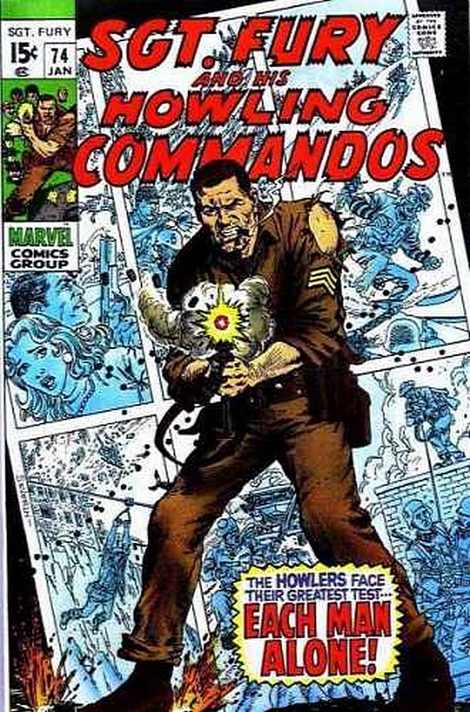 Cover of Sgt. Fury & His Howling Commandos #74. One of 250,000 Vintage American Comics on sale from Krypton!