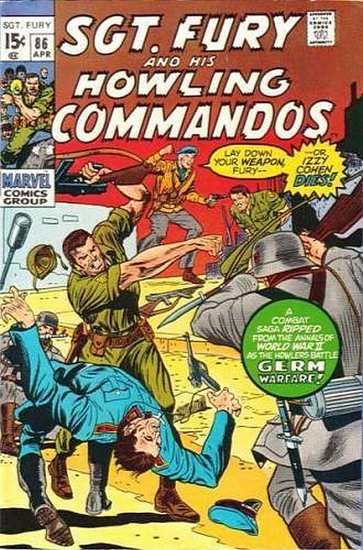 Cover of Sgt. Fury & His Howling Commandos #86. One of 250,000 Vintage American Comics on sale from Krypton!
