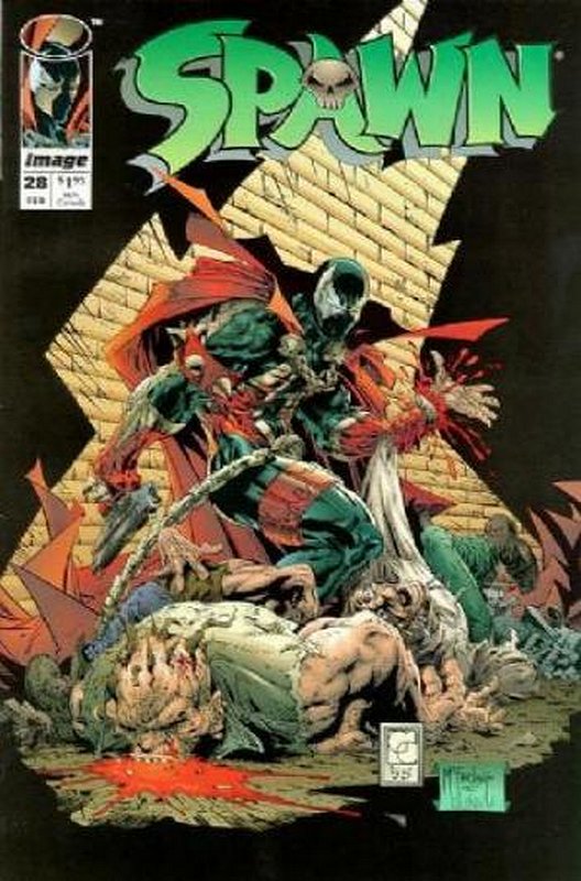 Cover of Spawn #28. One of 250,000 Vintage American Comics on sale from Krypton!
