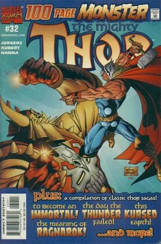 Cover of Thor (Vol 2) #32. One of 250,000 Vintage American Comics on sale from Krypton!