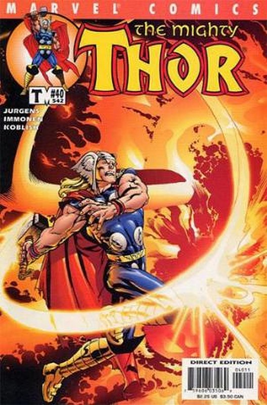 Cover of Thor (Vol 2) #40. One of 250,000 Vintage American Comics on sale from Krypton!