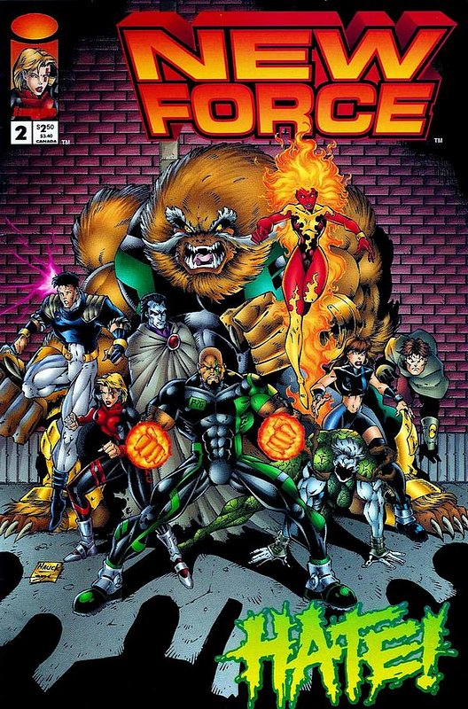 Cover of New Force (1996 Ltd) #2. One of 250,000 Vintage American Comics on sale from Krypton!