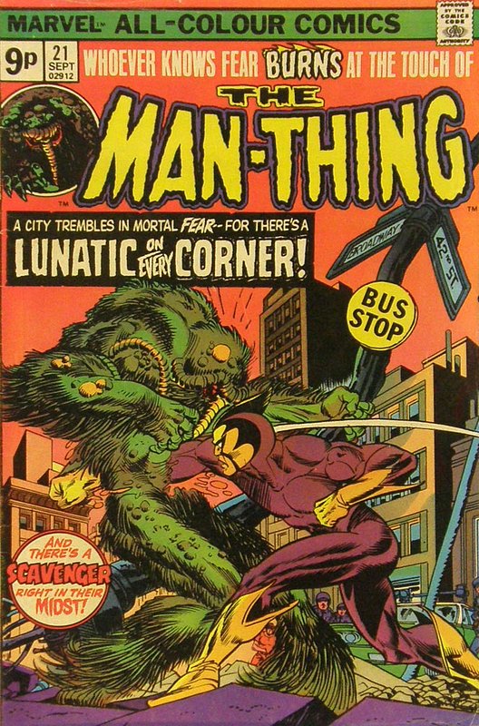 Cover of Man-Thing (Vol 1) #21. One of 250,000 Vintage American Comics on sale from Krypton!