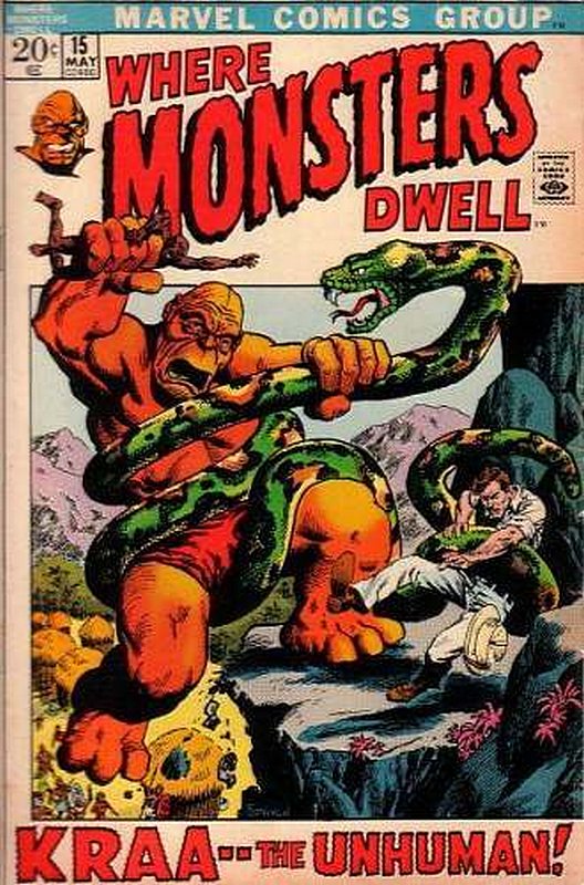 Cover of Where Monsters Dwell (Vol 1) #15. One of 250,000 Vintage American Comics on sale from Krypton!