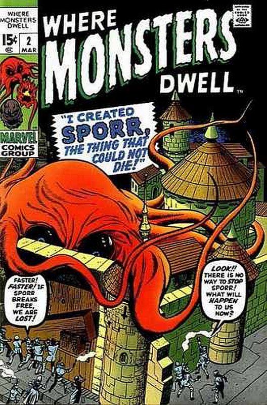 Cover of Where Monsters Dwell (Vol 1) #2. One of 250,000 Vintage American Comics on sale from Krypton!