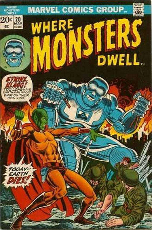 Cover of Where Monsters Dwell (Vol 1) #20. One of 250,000 Vintage American Comics on sale from Krypton!