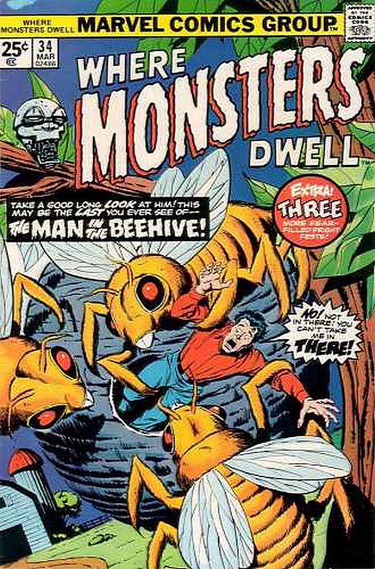 Cover of Where Monsters Dwell (Vol 1) #34. One of 250,000 Vintage American Comics on sale from Krypton!
