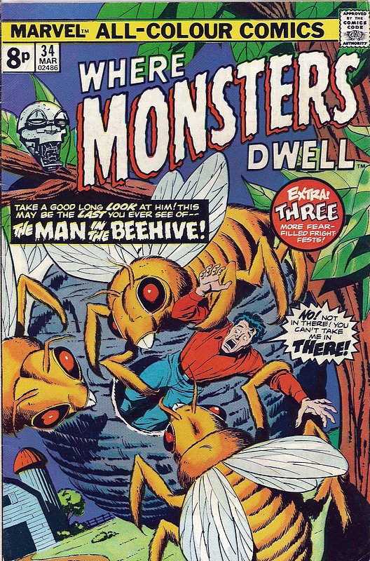 Cover of Where Monsters Dwell (Vol 1) #34. One of 250,000 Vintage American Comics on sale from Krypton!
