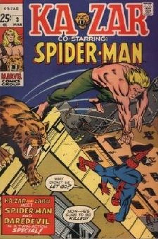 Cover of Ka-zar (Vol 1) #3. One of 250,000 Vintage American Comics on sale from Krypton!