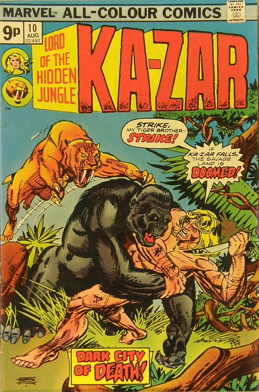 Cover of Ka-Zar (Vol 2), Lord of the Hidden Jungle #10. One of 250,000 Vintage American Comics on sale from Krypton!