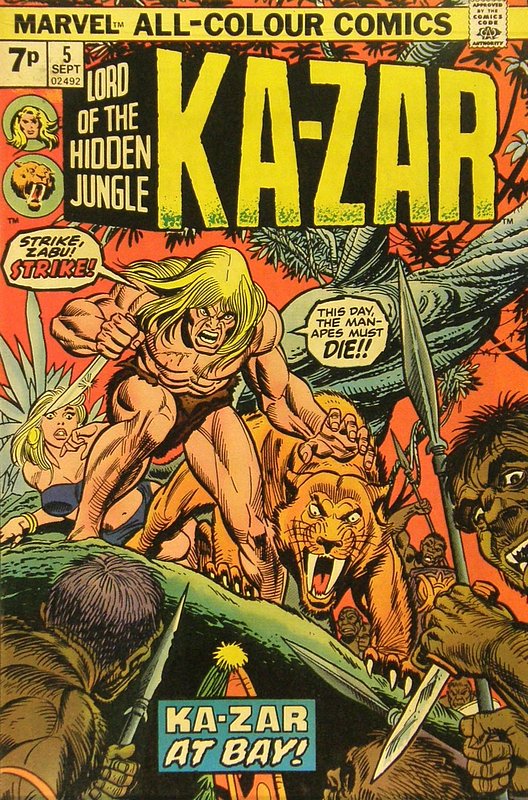 Cover of Ka-Zar (Vol 2), Lord of the Hidden Jungle #5. One of 250,000 Vintage American Comics on sale from Krypton!