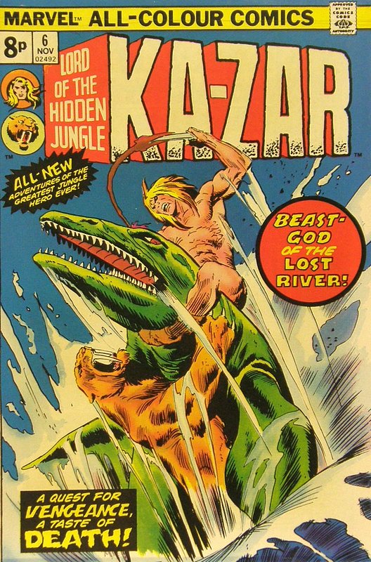 Cover of Ka-Zar (Vol 2), Lord of the Hidden Jungle #6. One of 250,000 Vintage American Comics on sale from Krypton!