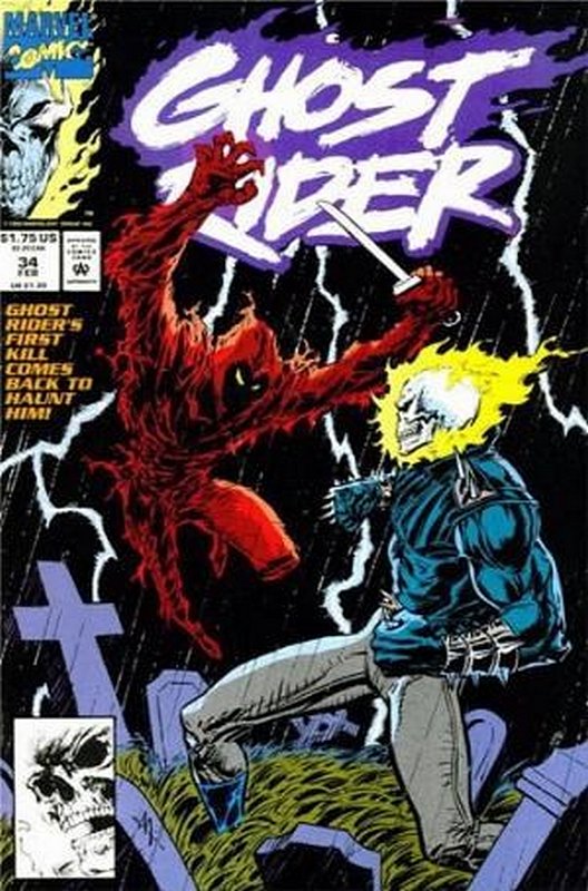Cover of Ghost Rider (Vol 2) #34. One of 250,000 Vintage American Comics on sale from Krypton!