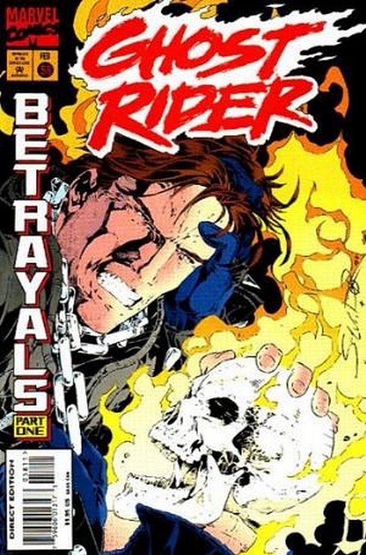 Cover of Ghost Rider (Vol 2) #58. One of 250,000 Vintage American Comics on sale from Krypton!