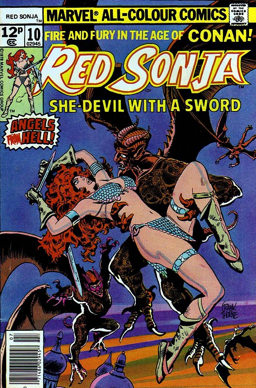 Cover of Red Sonja (Vol 1) She-devil with a Sword #10. One of 250,000 Vintage American Comics on sale from Krypton!