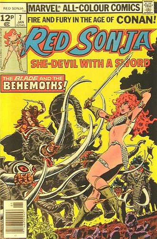 Cover of Red Sonja (Vol 1) She-devil with a Sword #7. One of 250,000 Vintage American Comics on sale from Krypton!