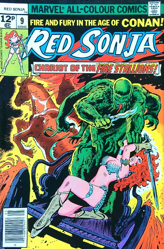 Cover of Red Sonja (Vol 1) She-devil with a Sword #9. One of 250,000 Vintage American Comics on sale from Krypton!
