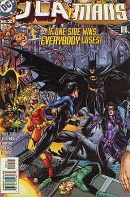 Cover of JLA/Titans (1998 Ltd) #2. One of 250,000 Vintage American Comics on sale from Krypton!