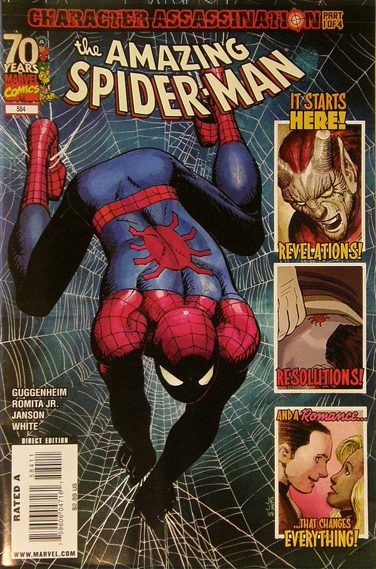 Cover of Amazing Spider-Man (Vol 2) #584. One of 250,000 Vintage American Comics on sale from Krypton!