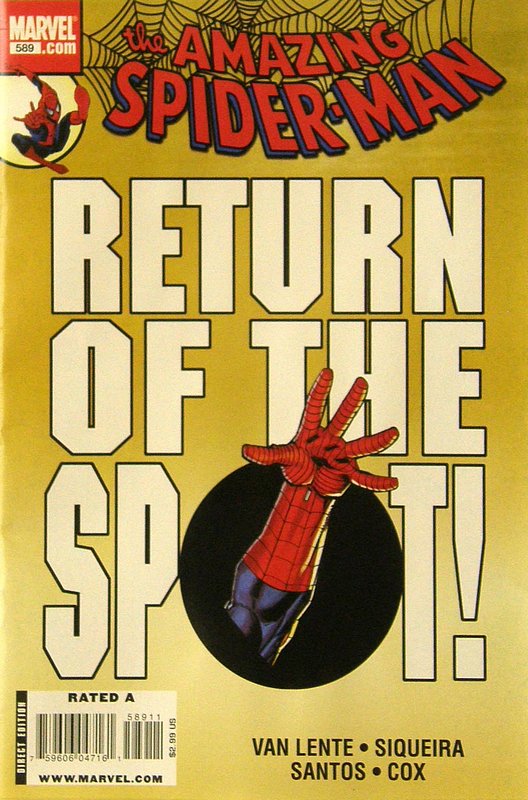 Cover of Amazing Spider-Man (Vol 2) #589. One of 250,000 Vintage American Comics on sale from Krypton!