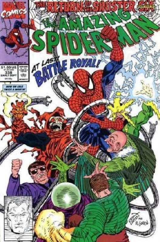Cover of Amazing Spider-Man (Vol 1) #338. One of 250,000 Vintage American Comics on sale from Krypton!
