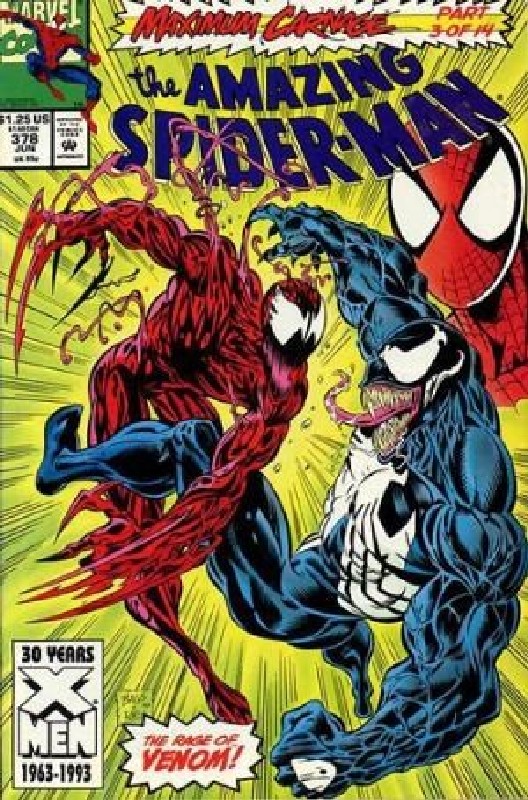 Maximum Carnage pt 3<br> Cover of Amazing Spider-Man (Vol 1) #378. One of 250,000 Vintage American Comics on sale from Krypton!