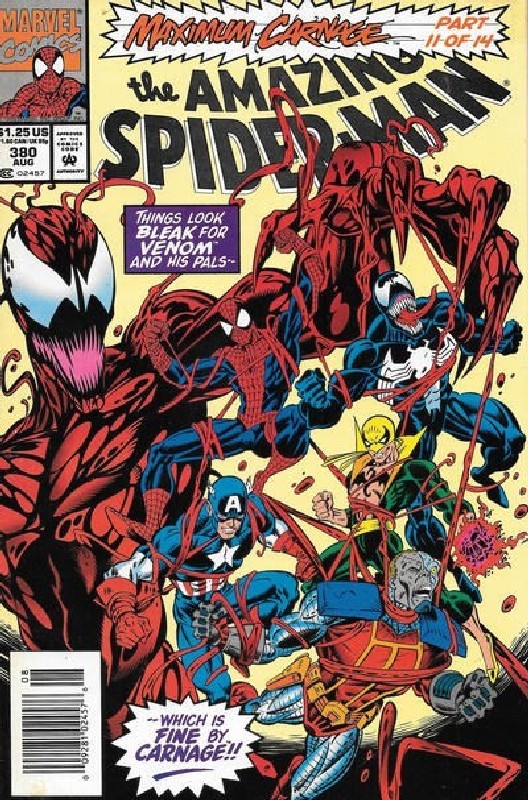 Cover of Amazing Spider-Man (Vol 1) #380. One of 250,000 Vintage American Comics on sale from Krypton!