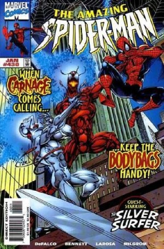 1st Cosmic Carnage<br> Cover of Amazing Spider-Man (Vol 1) #430. One of 250,000 Vintage American Comics on sale from Krypton!