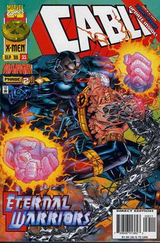 Cover of Cable (Vol 1) #35. One of 250,000 Vintage American Comics on sale from Krypton!