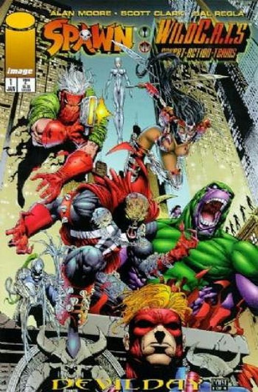 Cover of Spawn/WildCATS (1996 Ltd) #1. One of 250,000 Vintage American Comics on sale from Krypton!
