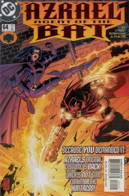 Cover of Azrael (Vol 1) #64. One of 250,000 Vintage American Comics on sale from Krypton!