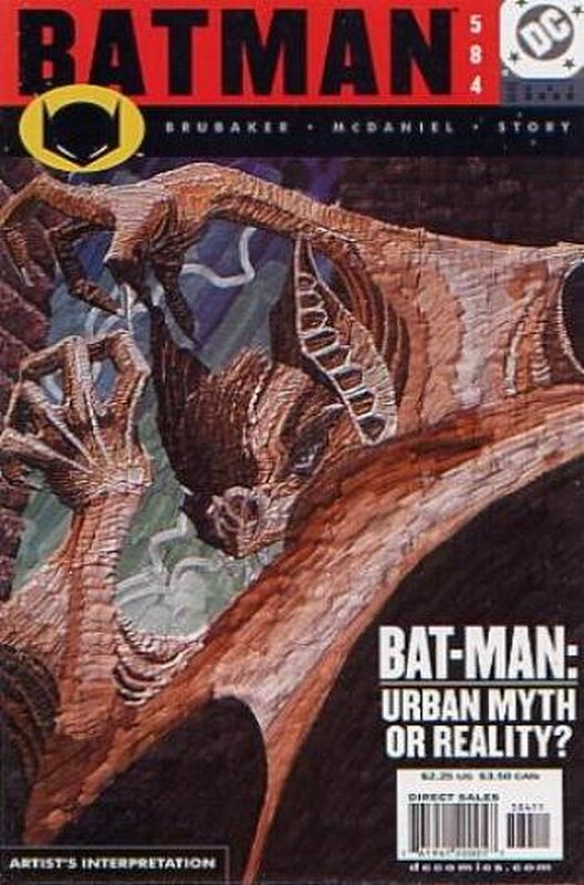 Cover of Batman #584. One of 250,000 Vintage American Comics on sale from Krypton!