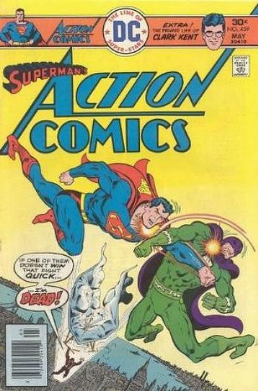 Cover of Action Comics (Vol 1) #459. One of 250,000 Vintage American Comics on sale from Krypton!