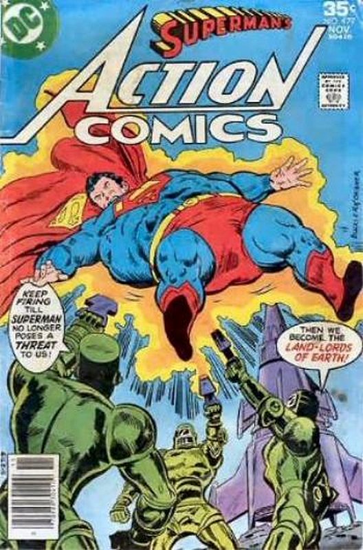 Cover of Action Comics (Vol 1) #477. One of 250,000 Vintage American Comics on sale from Krypton!