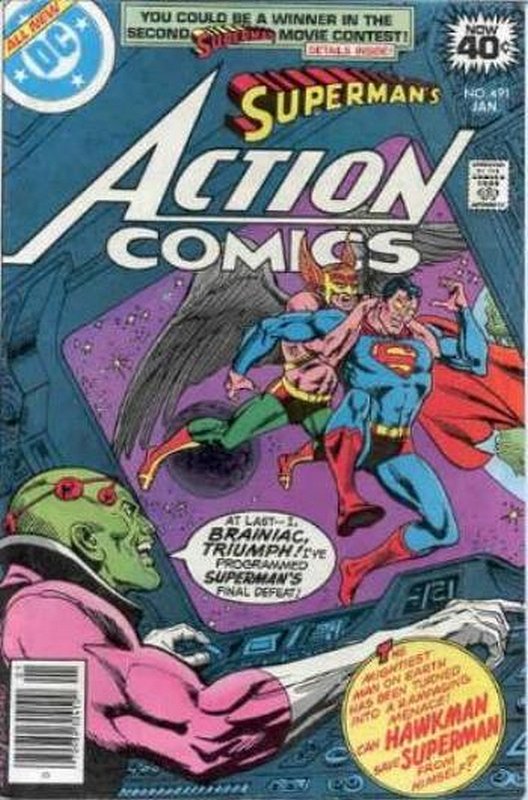 Cover of Action Comics (Vol 1) #491. One of 250,000 Vintage American Comics on sale from Krypton!