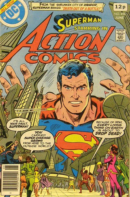 Cover of Action Comics #496. One of 250,000 Vintage American Comics on sale from Krypton!