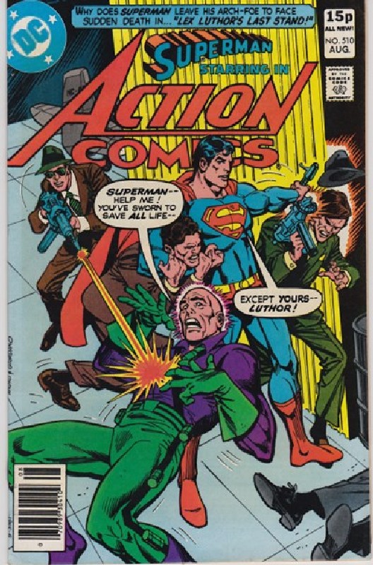 Cover of Action Comics #510. One of 250,000 Vintage American Comics on sale from Krypton!