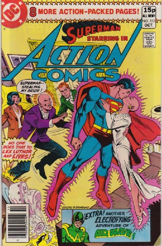 Cover of Action Comics #512. One of 250,000 Vintage American Comics on sale from Krypton!