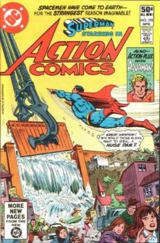 Cover of Action Comics (Vol 1) #518. One of 250,000 Vintage American Comics on sale from Krypton!