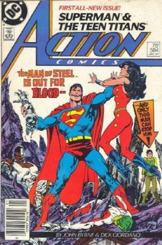 Cover of Action Comics (Vol 1) #584. One of 250,000 Vintage American Comics on sale from Krypton!