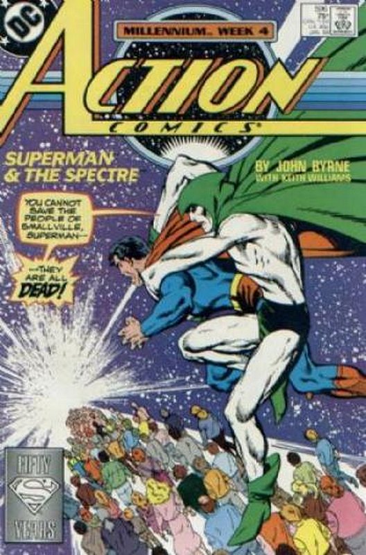 Cover of Action Comics (Vol 1) #596. One of 250,000 Vintage American Comics on sale from Krypton!
