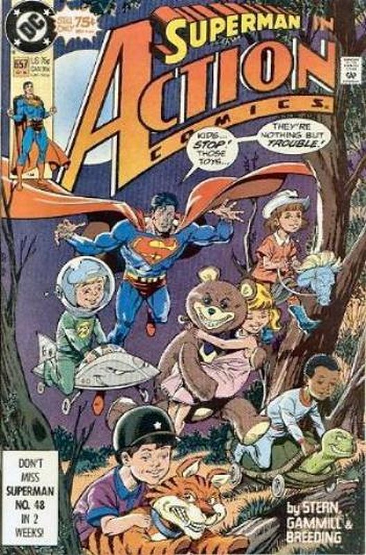 Cover of Action Comics (Vol 1) #657. One of 250,000 Vintage American Comics on sale from Krypton!